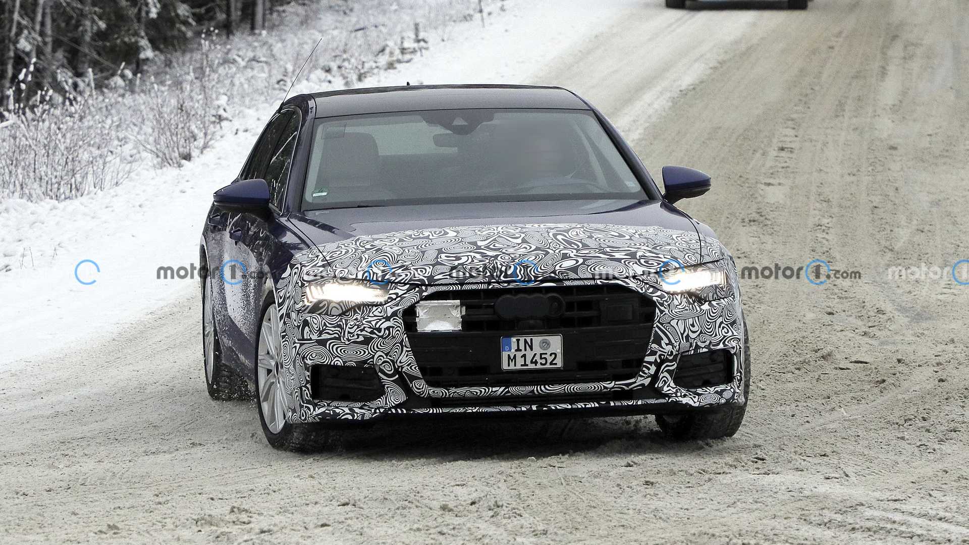 Компания Audi вывела на тестовые испытания обновленный седан Audi A6 2023 года