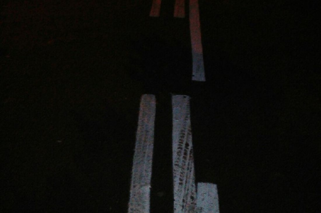В Кузнецке дорожники нарисовали необычную разметку из трех полос