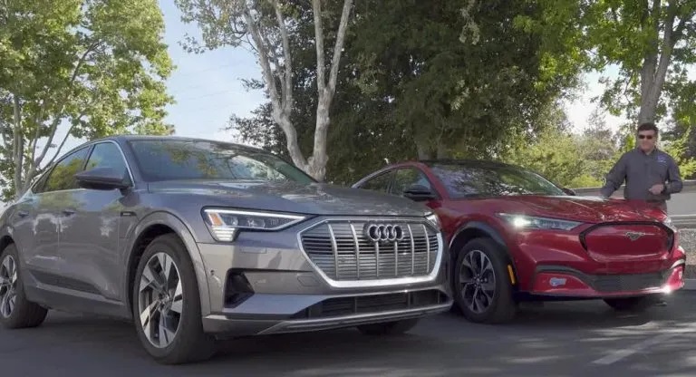 Диапазоны Audi e-tron Sportback и Ford Mustang Mach E протестировали в реальных условиях