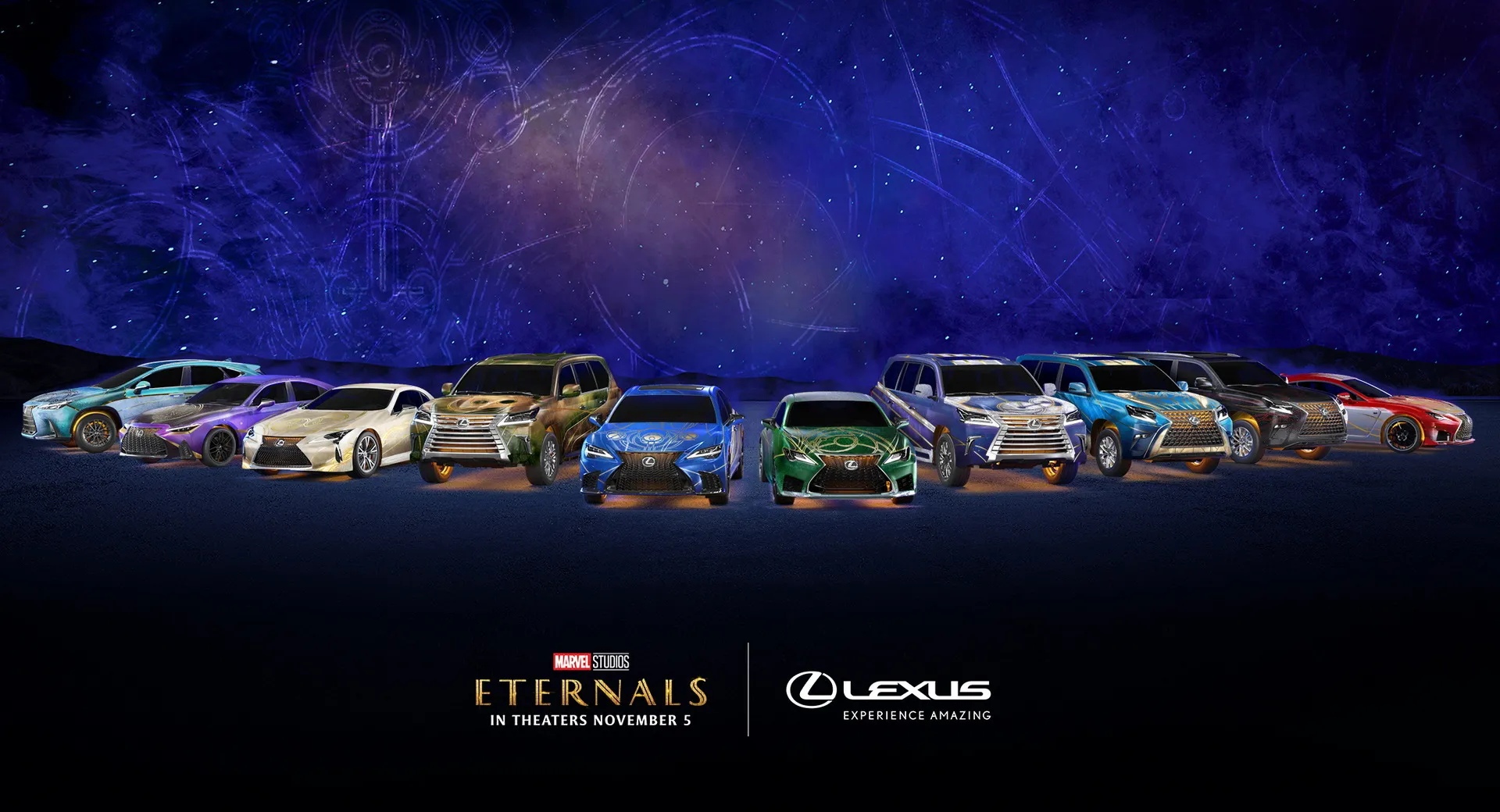 Lexus окрасил 10 моделей в специальную ливрею героев Marvel