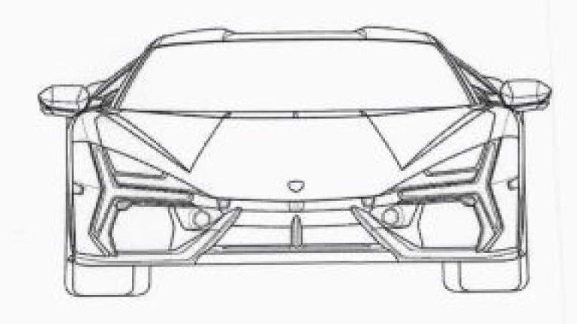 Новый преемник гиперкара Lamborghini Aventador демонстрирует дикий стиль в патенте на дизайн